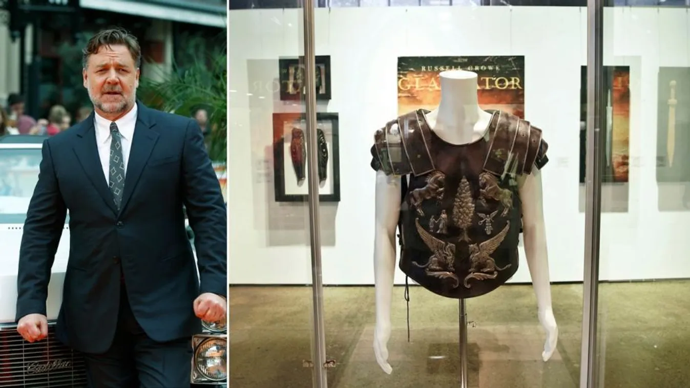 Aukcióra bocsátotta filmes relikviáit Russell Crowe
