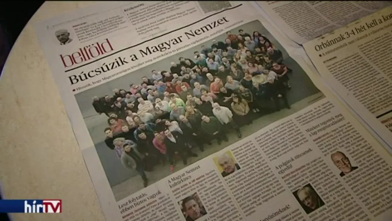 	„Elesett a szabad sajtó utolsó bástyája” - utoljára jelent meg a Magyar Nemzet