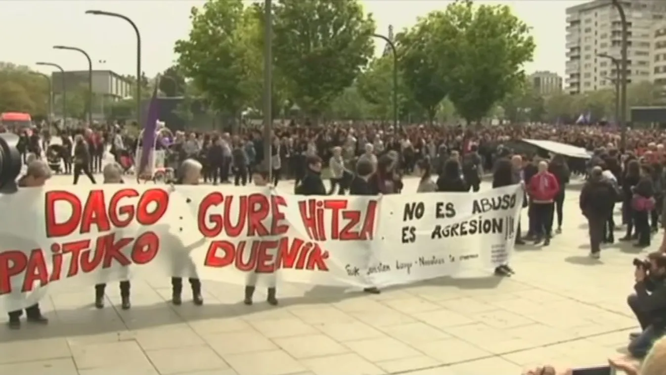 Bírósági ítélet miatt vonultak utcára a spanyolok