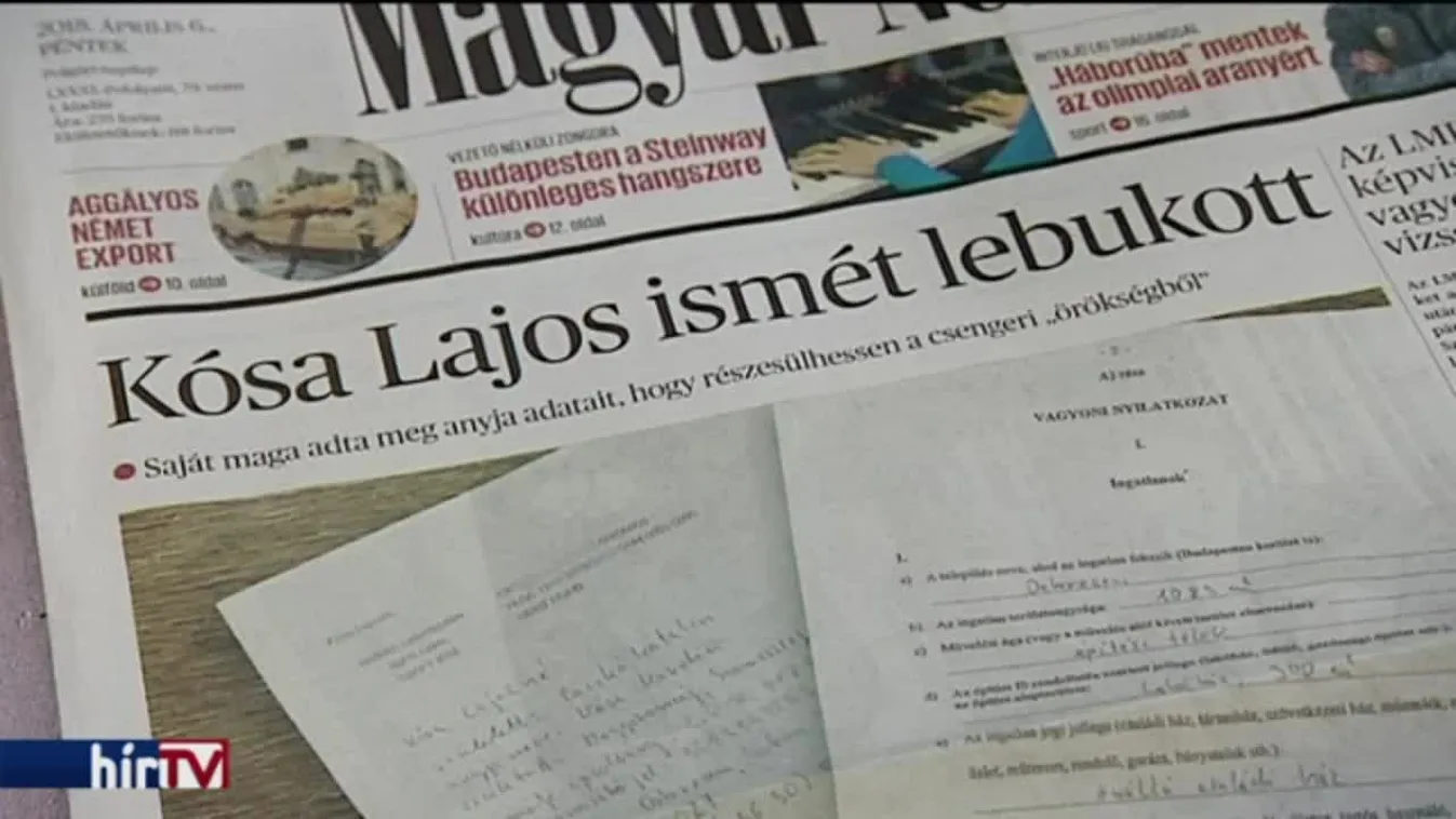 Kósa Lajos ismét lebukott