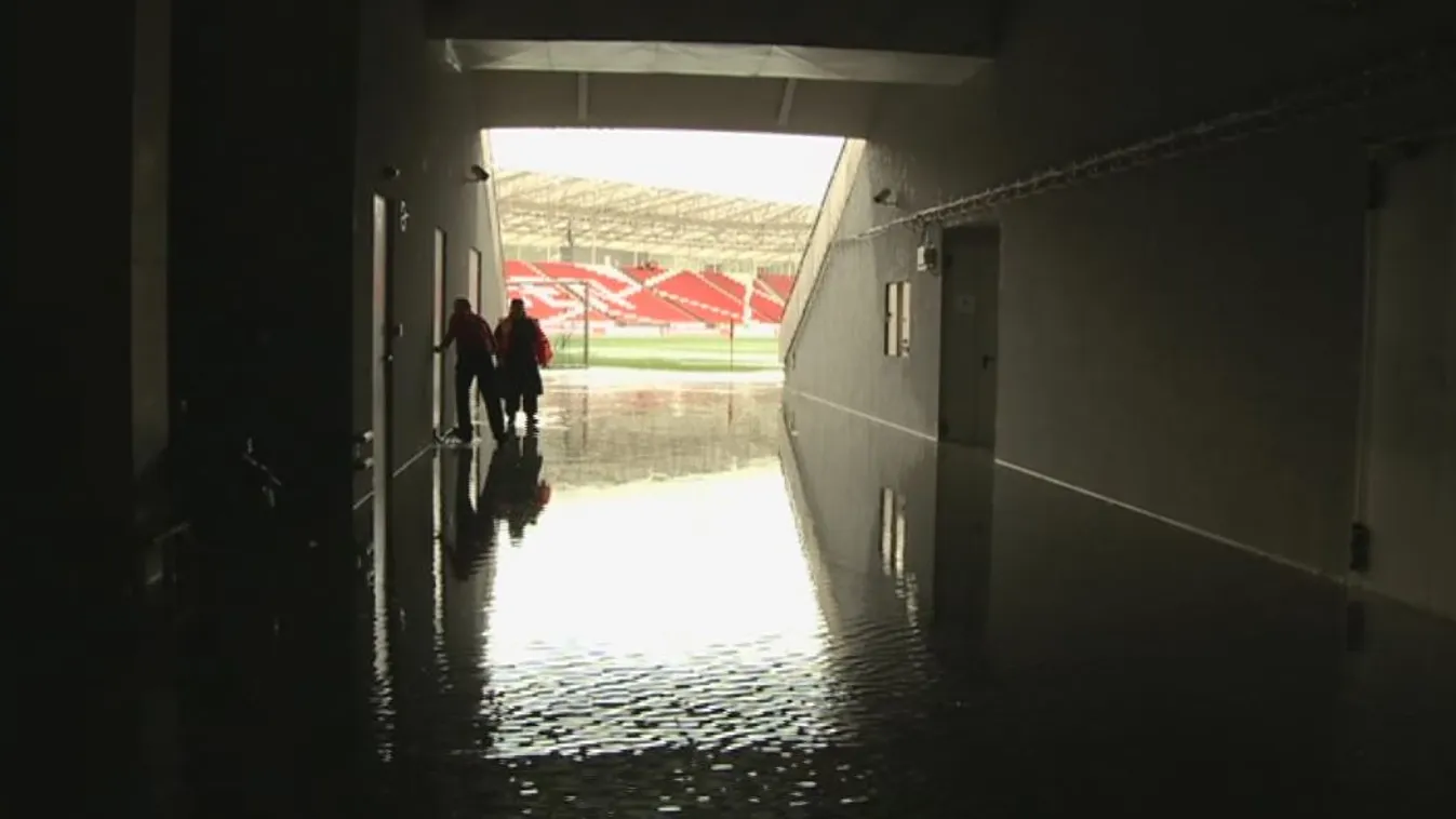 Legyőzte a vihar a debreceni stadiont