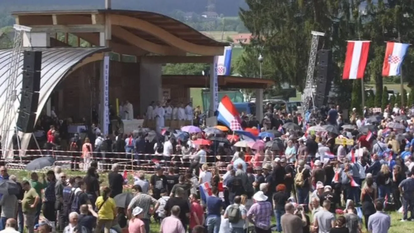 Horvát Nacionalisták vonultak fel Ausztriában