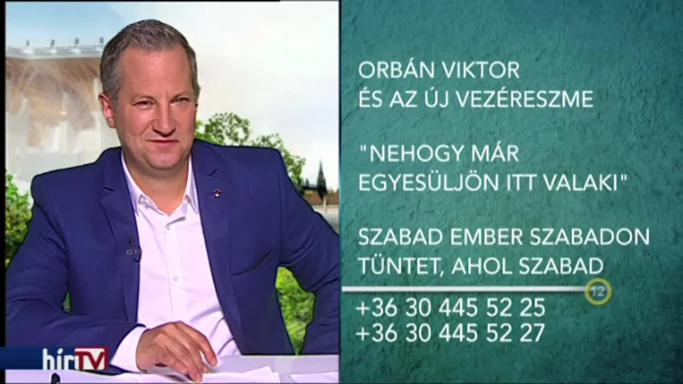 Szabad ember szabadon tüntet, ahol szabad