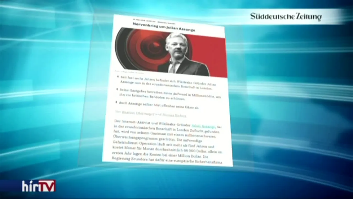 Több millió eurós megfigyelőrendszerrel óvják Assange-t