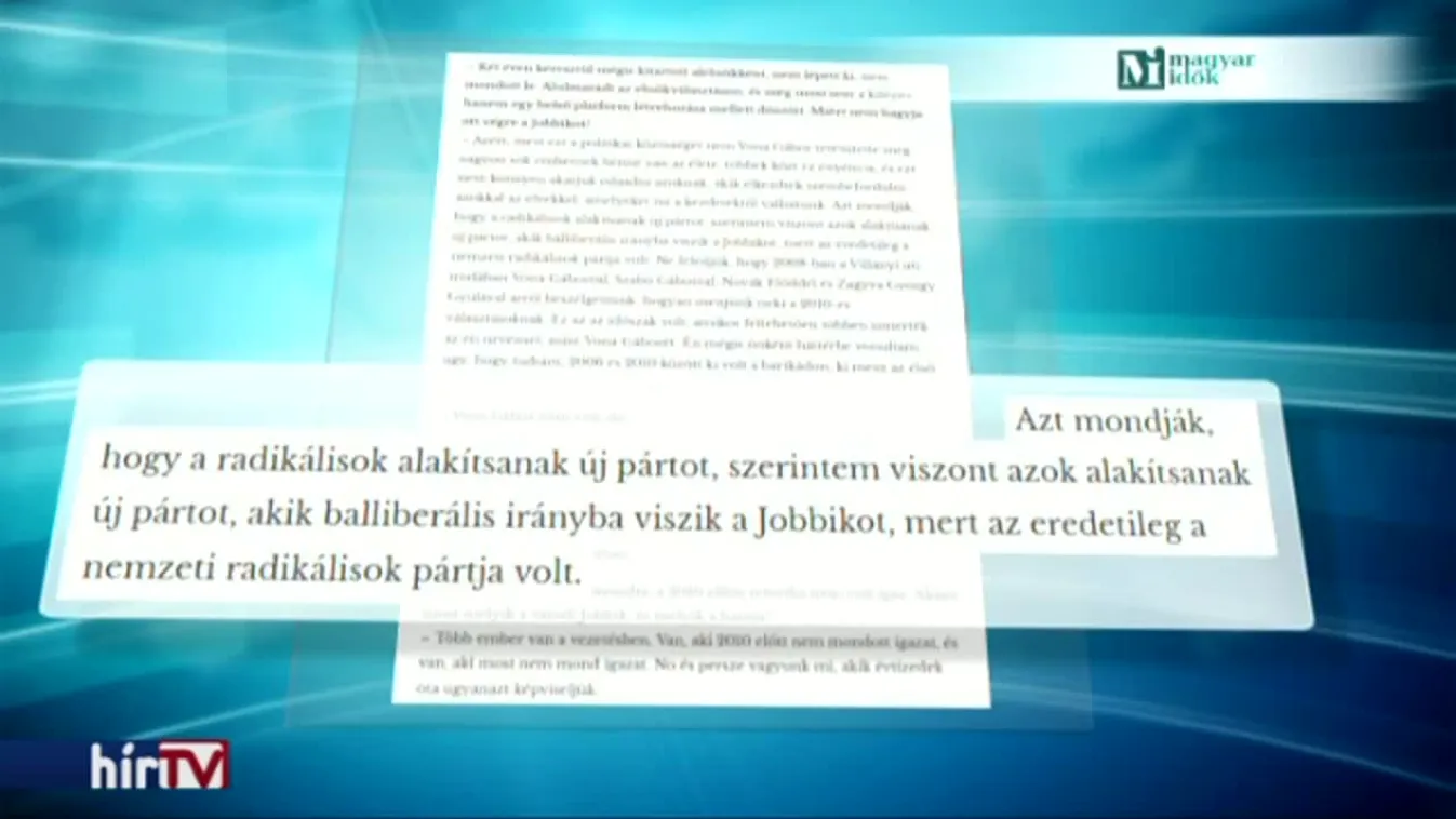 Toroczkai: A Jobbik tábora elolvadt