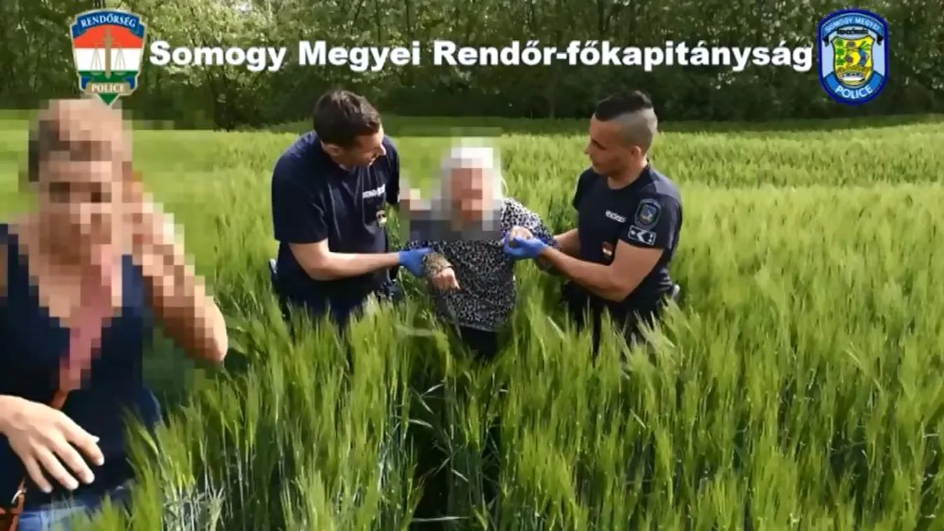 Helikopterről vették észre az elkóborolt nénit