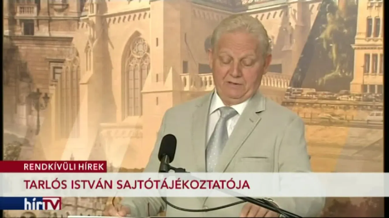 Tarlós István sajtótájékoztatója