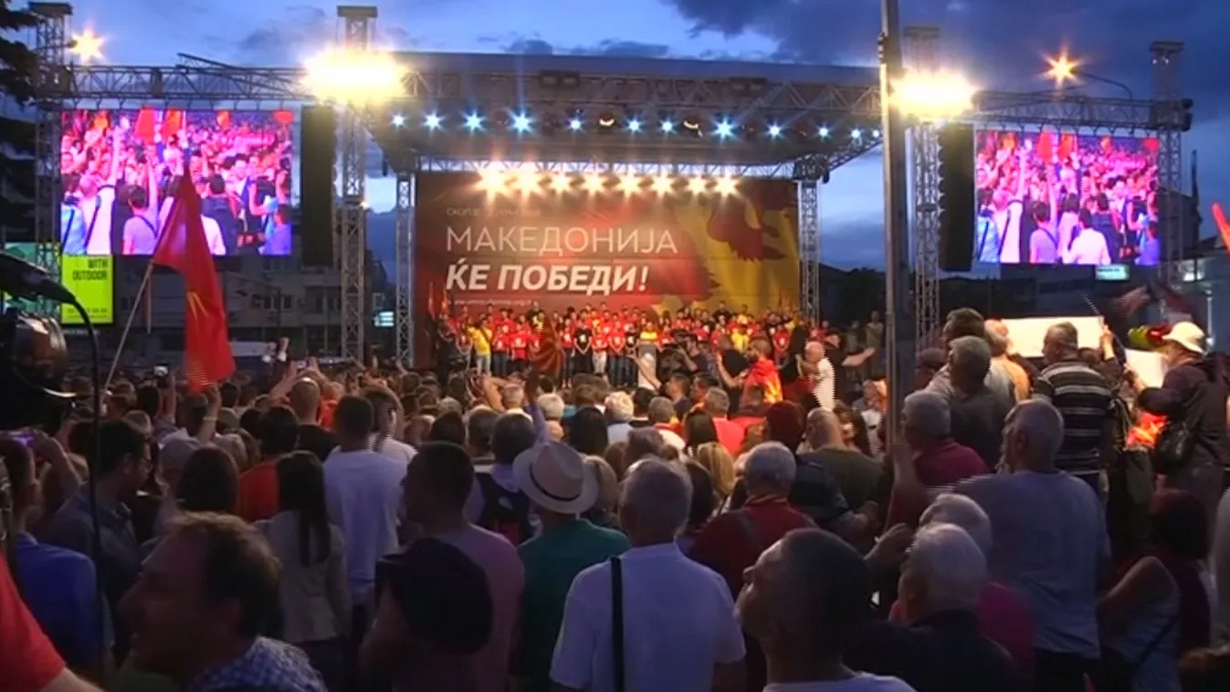 Orbán videóban üzent a macedón tüntetőknek