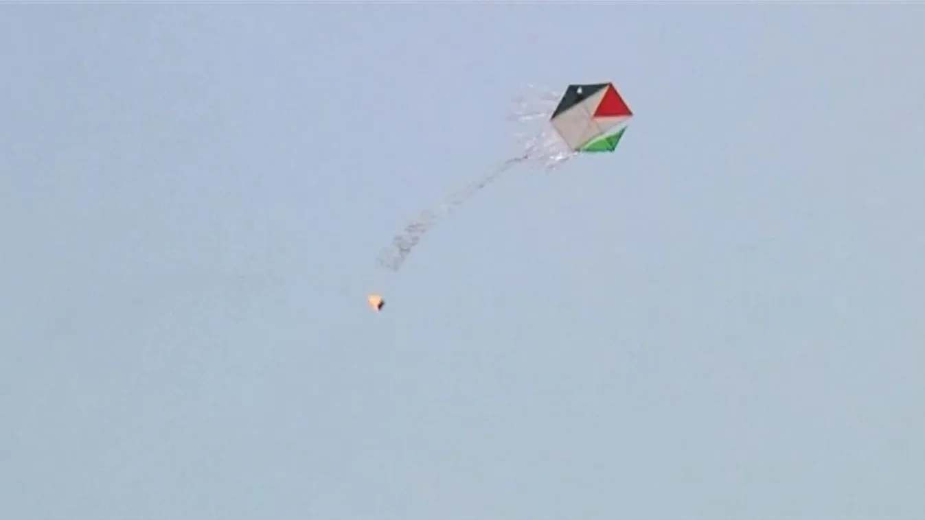 Tüzes papírsárkányokkal okoz bosszúságot Izrael Palesztinának