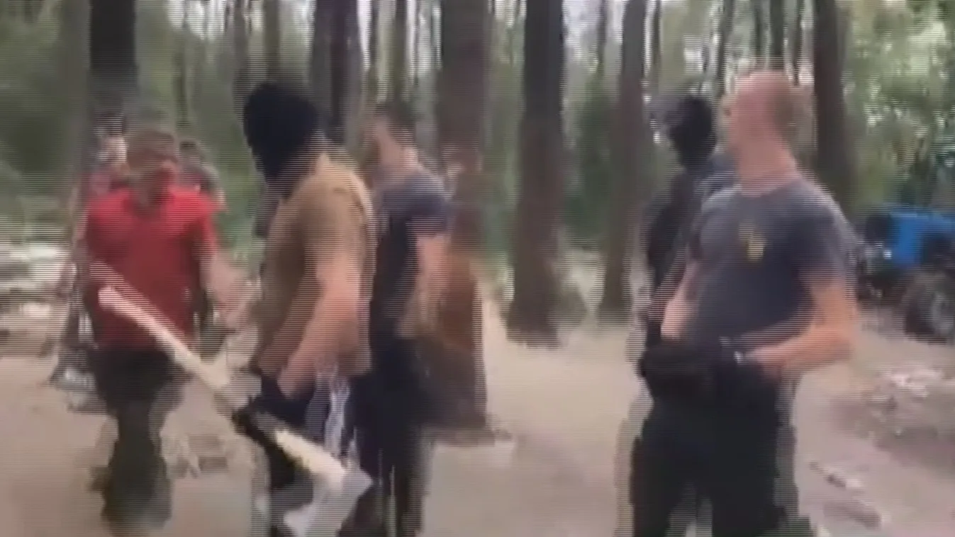 Romatáborokat vertek szét ukrán nacionalisták Kijevben