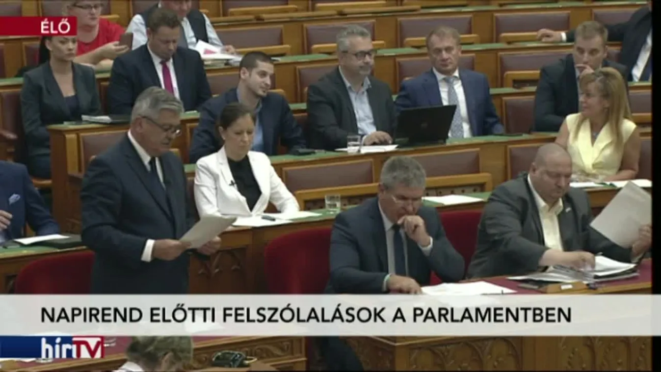 Napirend előtti felszólalások a Parlamentben
