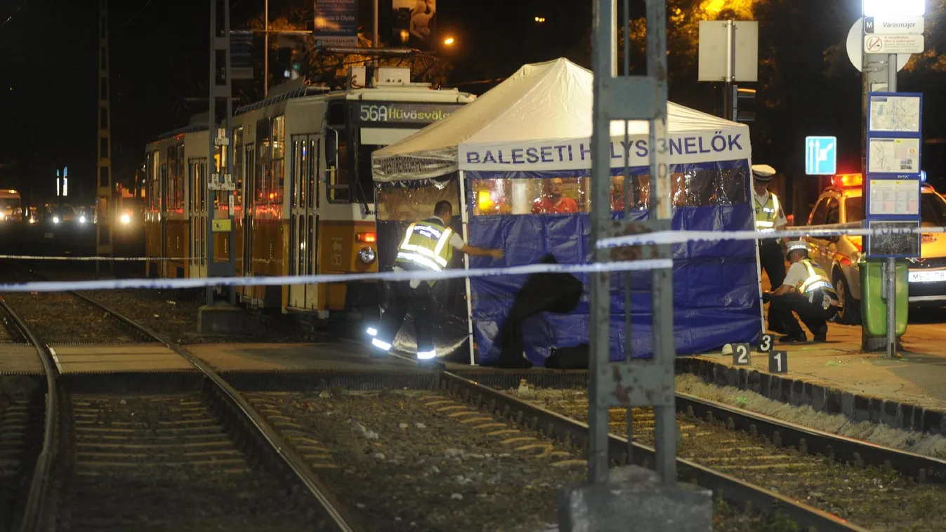 Halálra gázolt a villamos egy embert a Városmajornál
