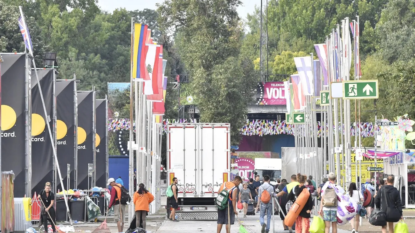 Vége a Szigetnek, megkezdődött a takarítás