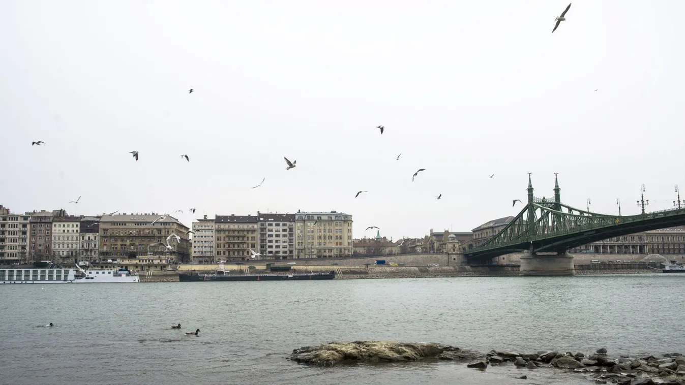 Alacsony a vízállás a Duna budapesti szakaszán