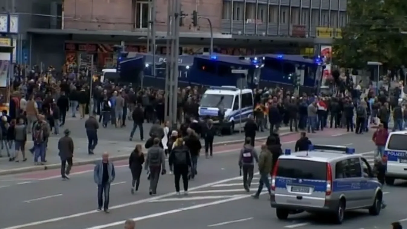 Megint elszabadultak az indulatok Chemnitzben