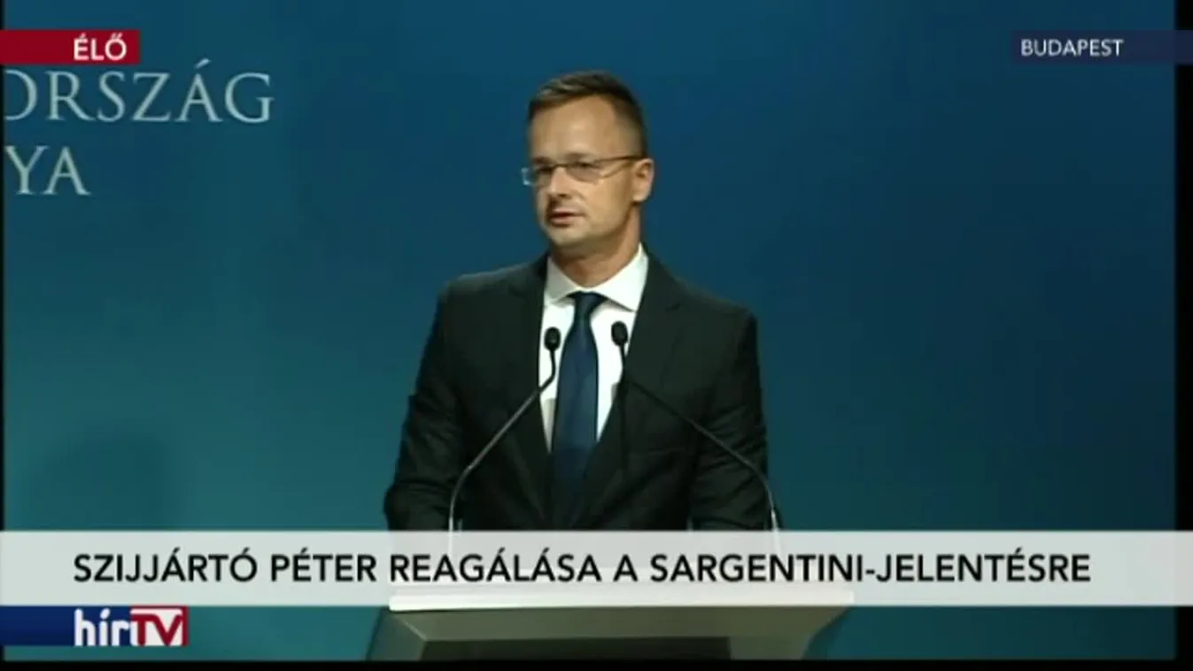 Szijjártó Péter sajtótájékoztatója a Sargentini-jelentés megszavazását követően