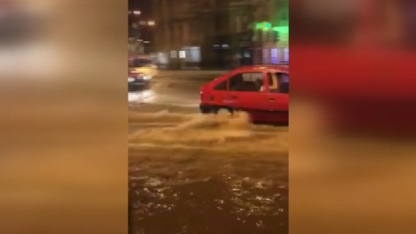 Elöntötte a Déli pályaudvar környékét a víz
