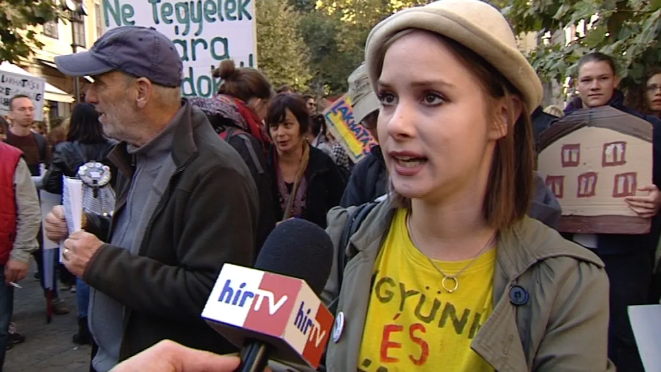 A hajléktalanság és a lakhatási szegénység felszámolásáért tüntettek civilek