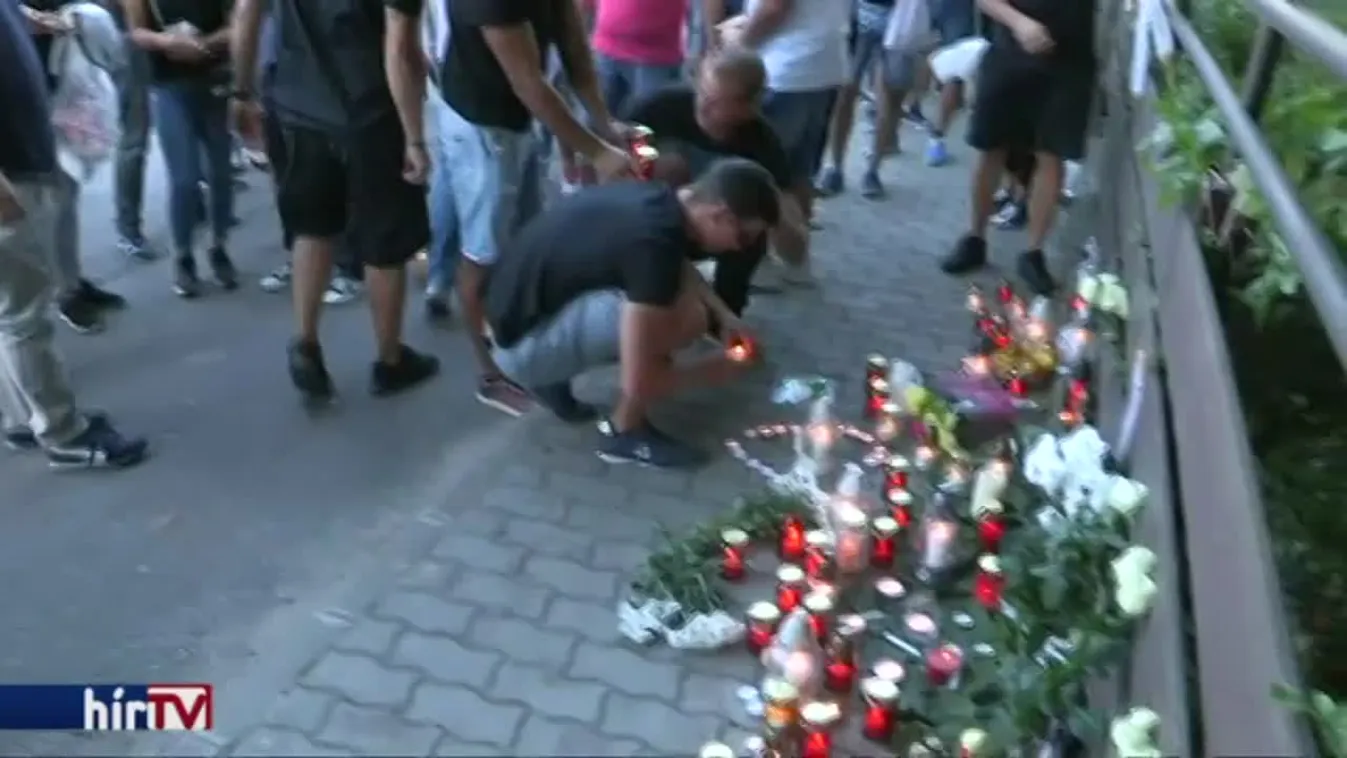 A halálra vert fiatal borász emlékére gyúltak a gyertyák Badacsonyban