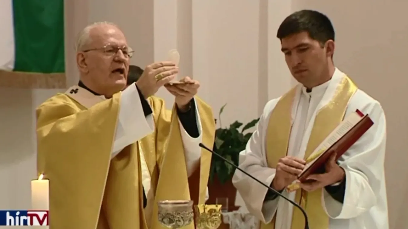 Erdő Péter megáldotta a Keresztelő Szent János-templom restaurált oltárképét