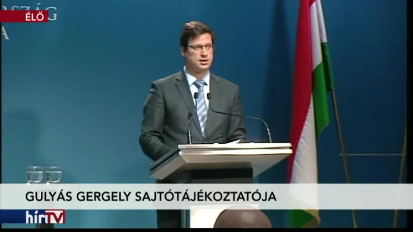 Gulyás Gergely kancelláriaminiszter sajtótájékoztatója