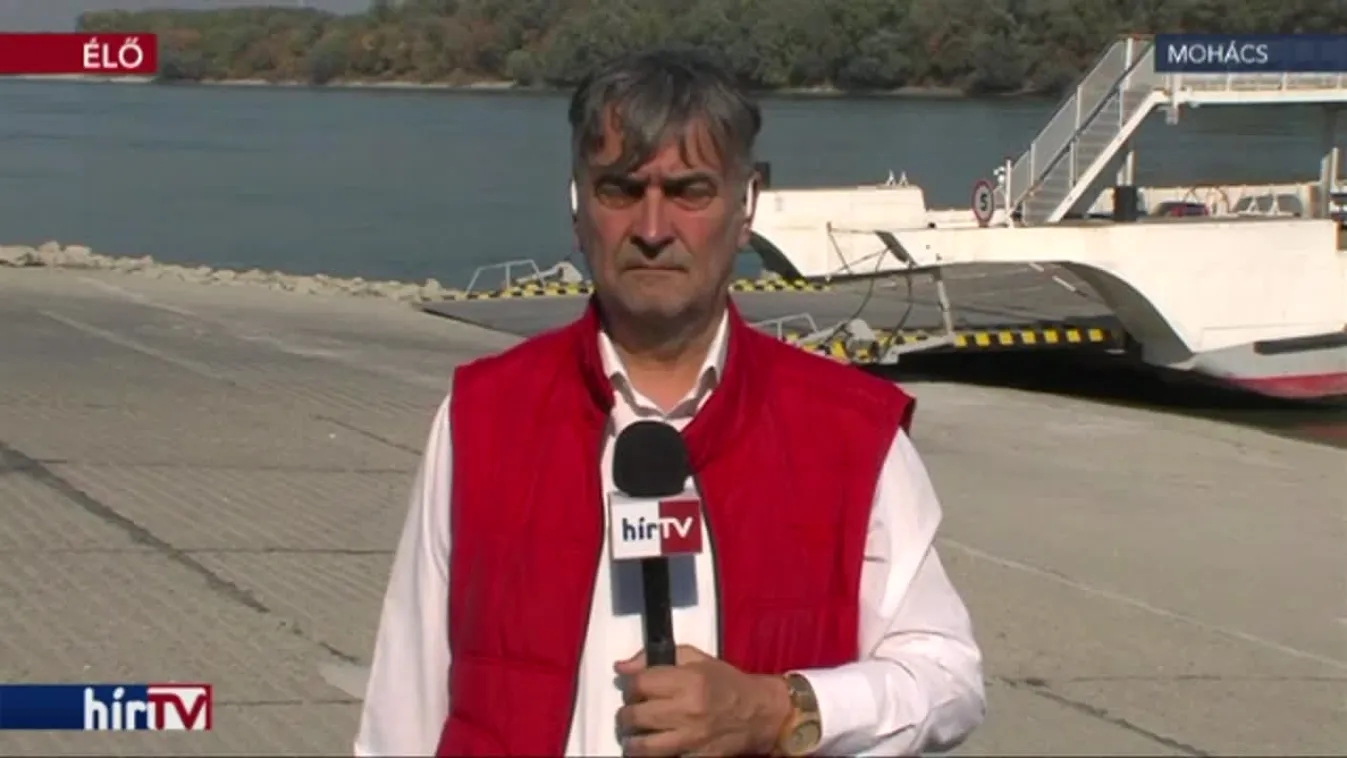 A Duna alacsony vízállása miatt korlátozták a mohácsi komp forgalmát