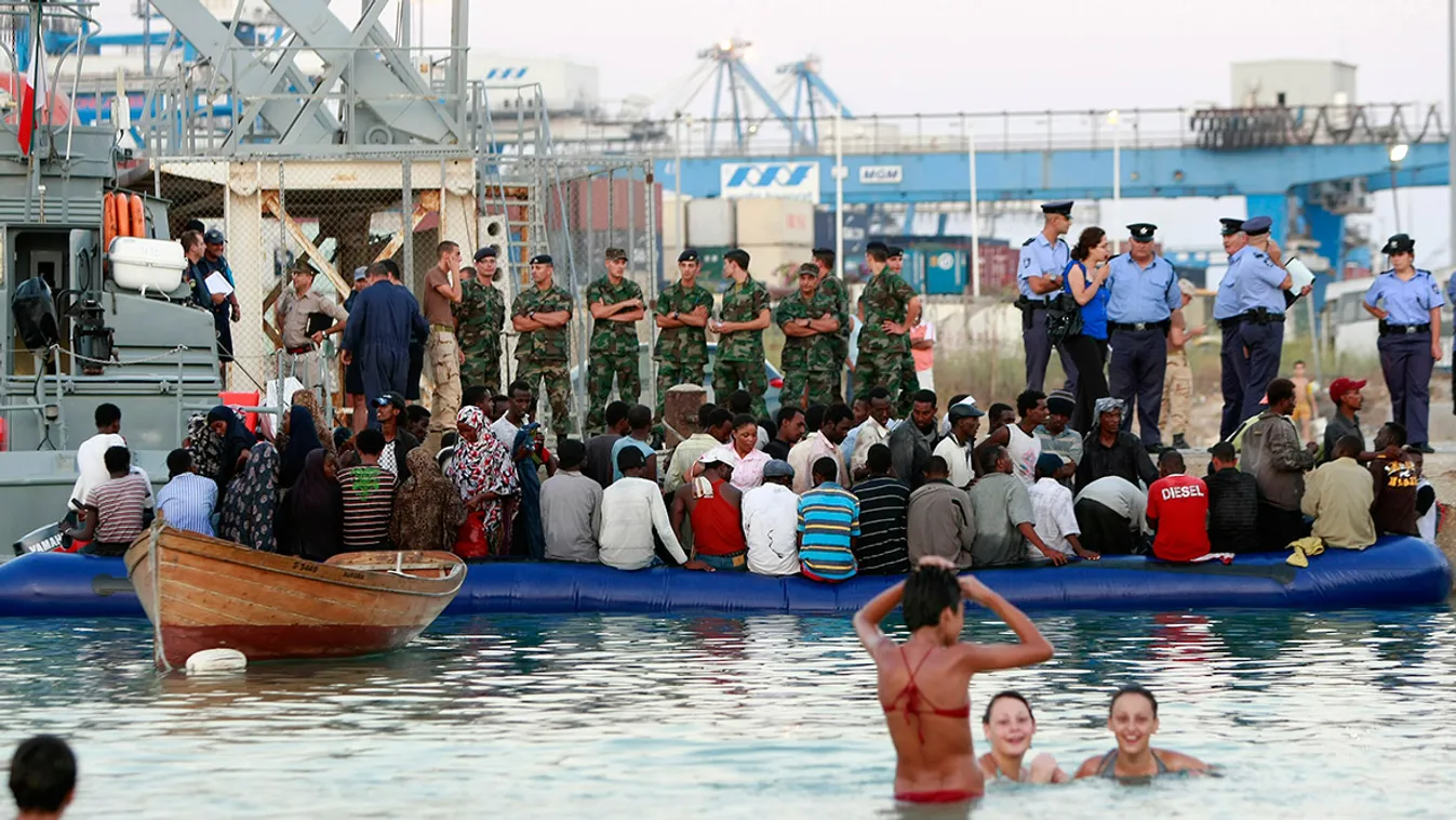 Migránsok Málta partjainál