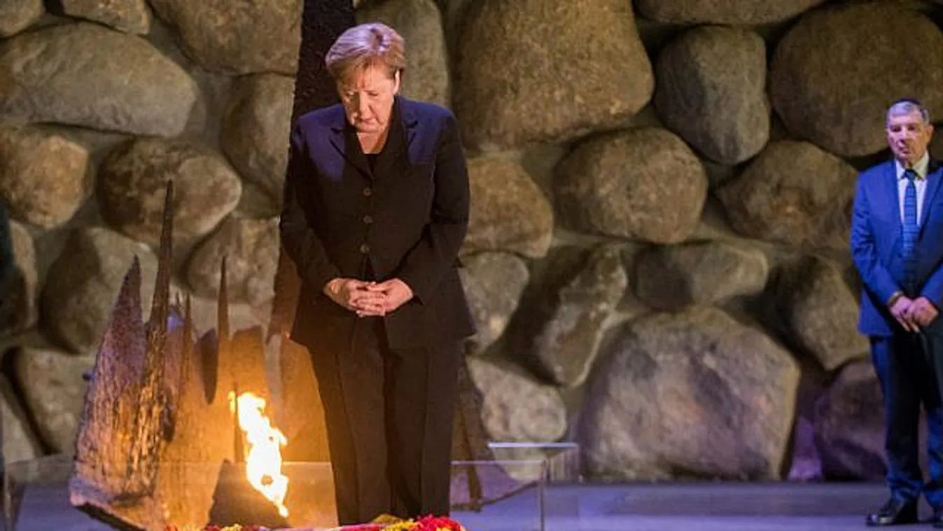 Angela Merkel a Holokauszt áldozataira emlékezett Jeruzsálemben