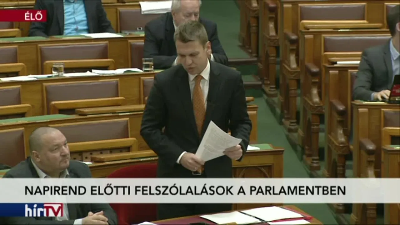 Napirend előtti felszólalások a Parlamentben