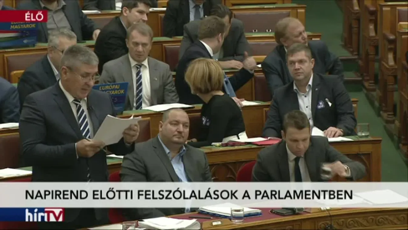 Napirend előtti felszólalások a Parlamentben