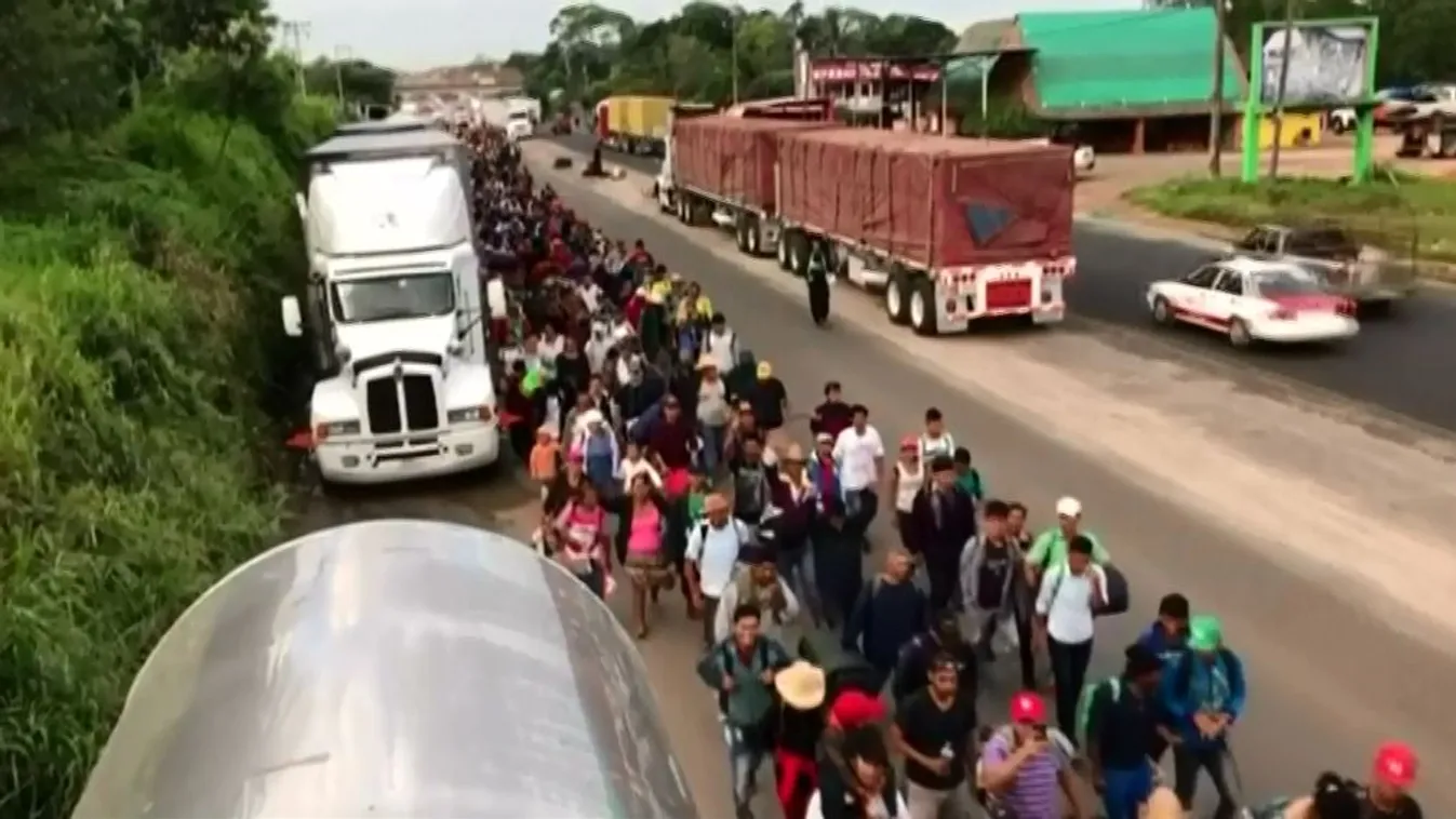 Egyre közelebb az Egyesült Államokhoz a migránskaraván