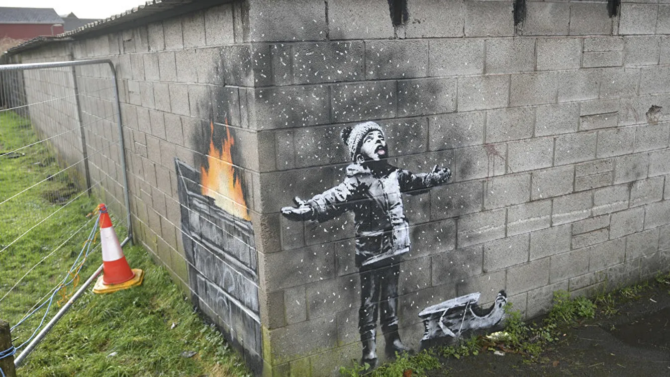 Banksy is küldött karácsonyi üdvözletet