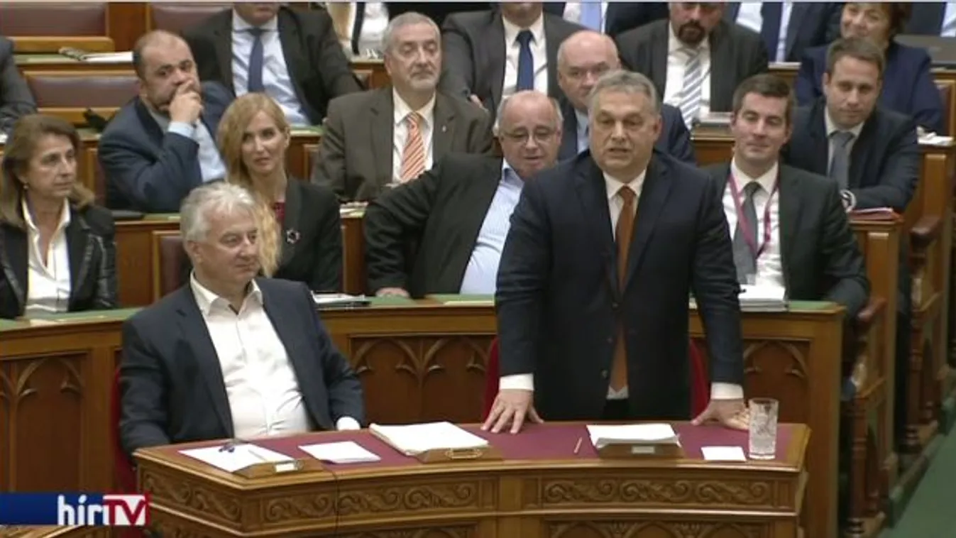 Orbán Viktor a Fidesz és a KDNP összevont frakcióülésén értékel