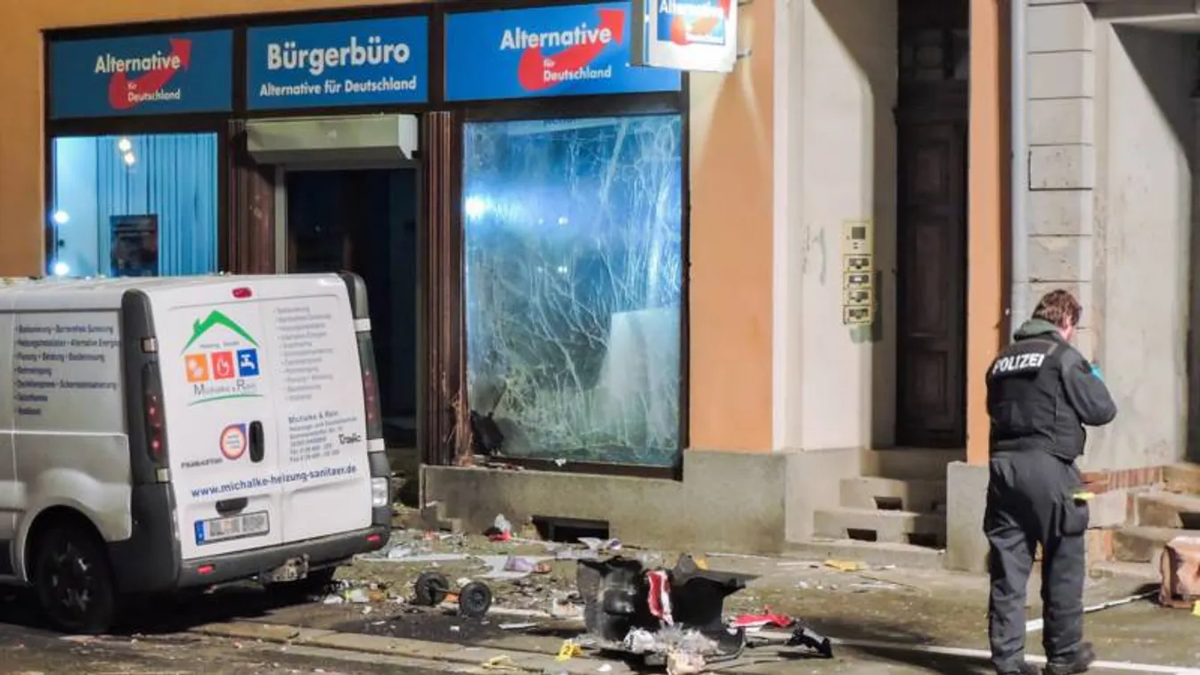 Robbanás volt a legnagyobb német ellenzéki párt szászországi irodájánál