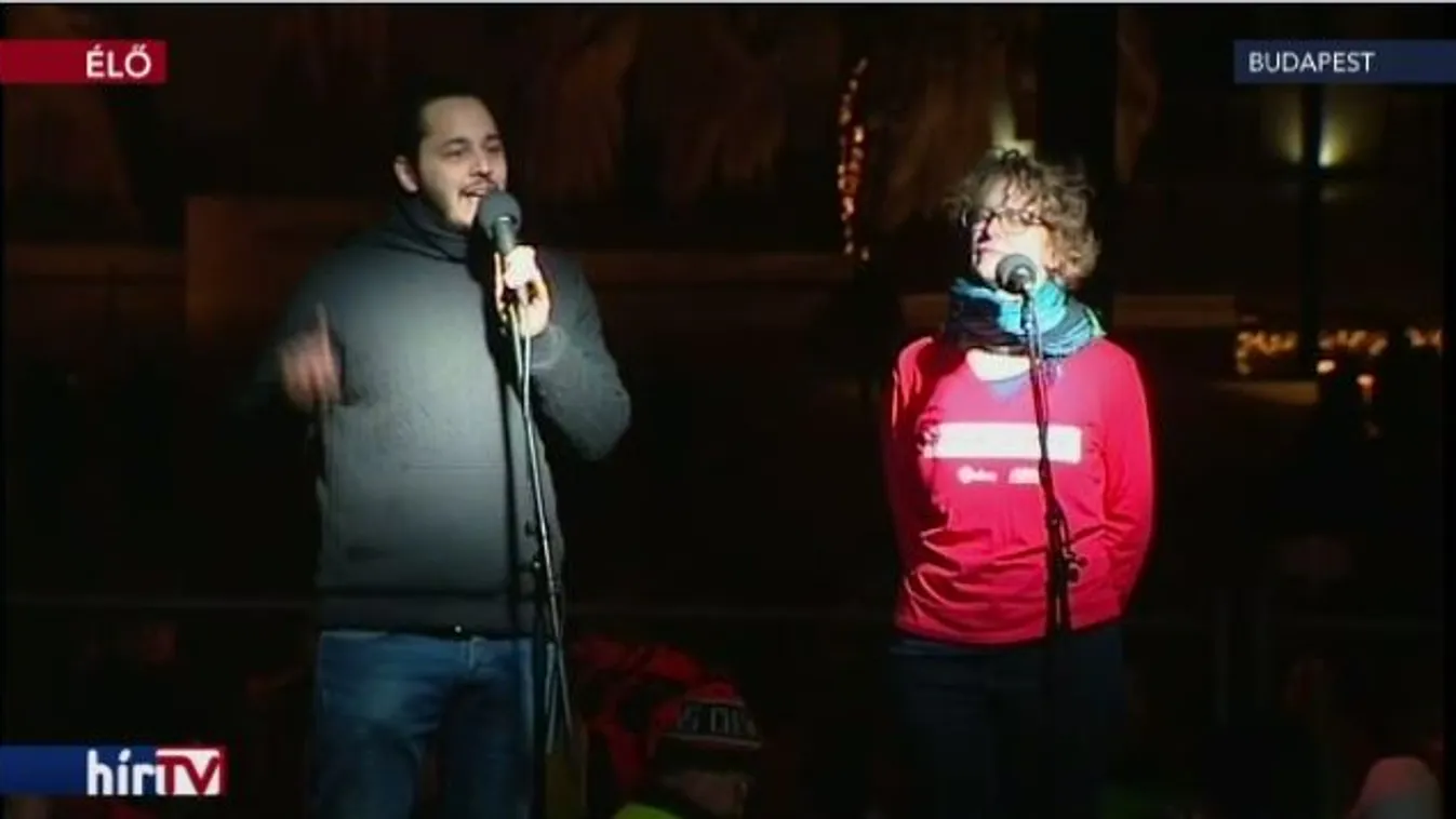 Megint tüntettek a túlóratörvény ellen