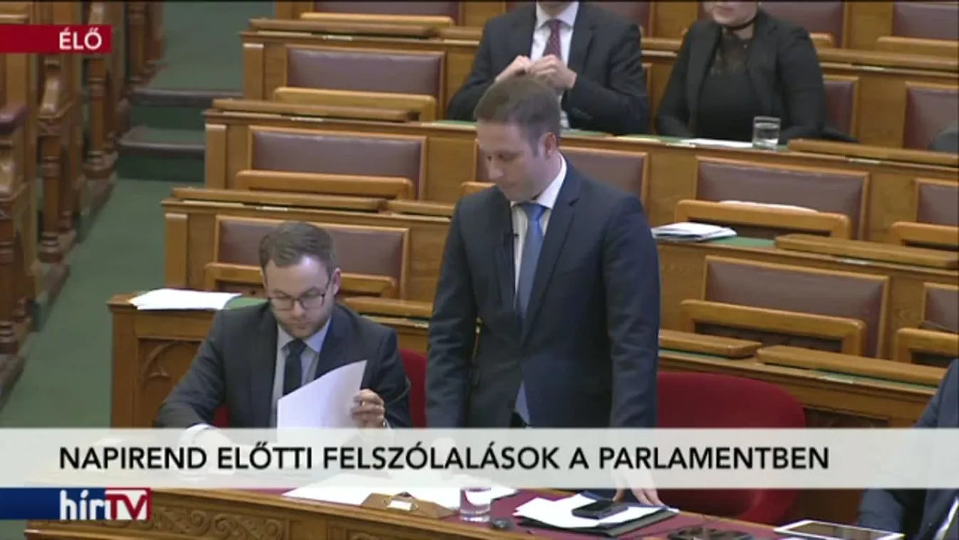 Napirend előtti felszólalások a Parlamentben