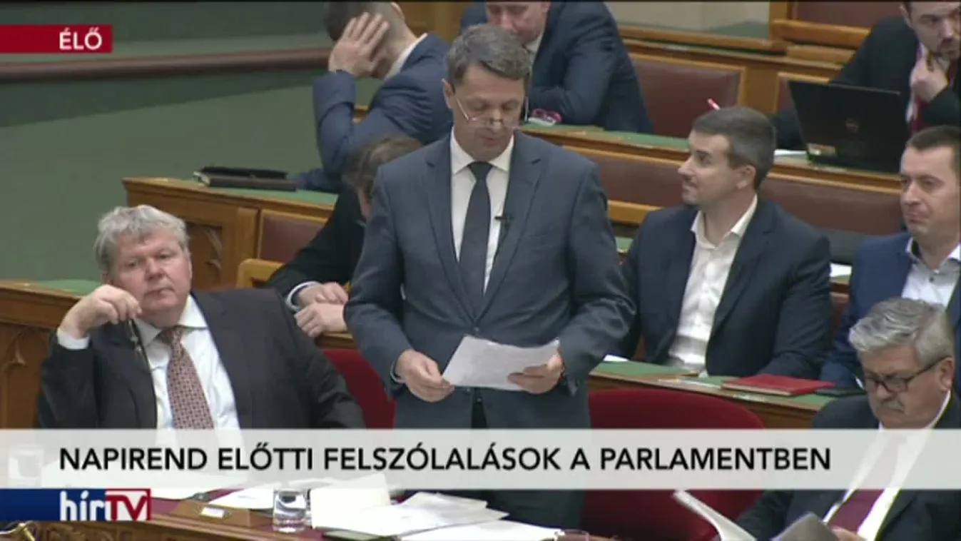 Napirend előtti felszólalások a parlamentben