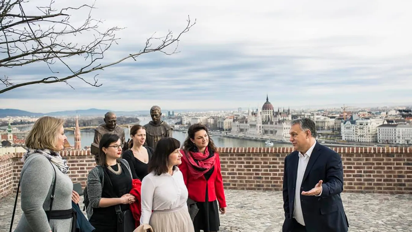 Újságírónőkkel találkozott Orbán Viktor