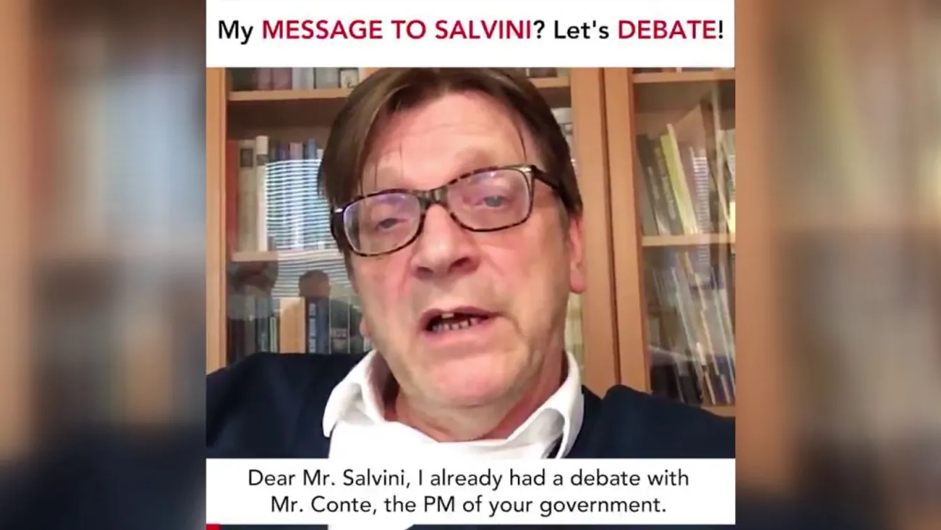 Nyilvános vitára hívta ki Salvinit Verhofstadt