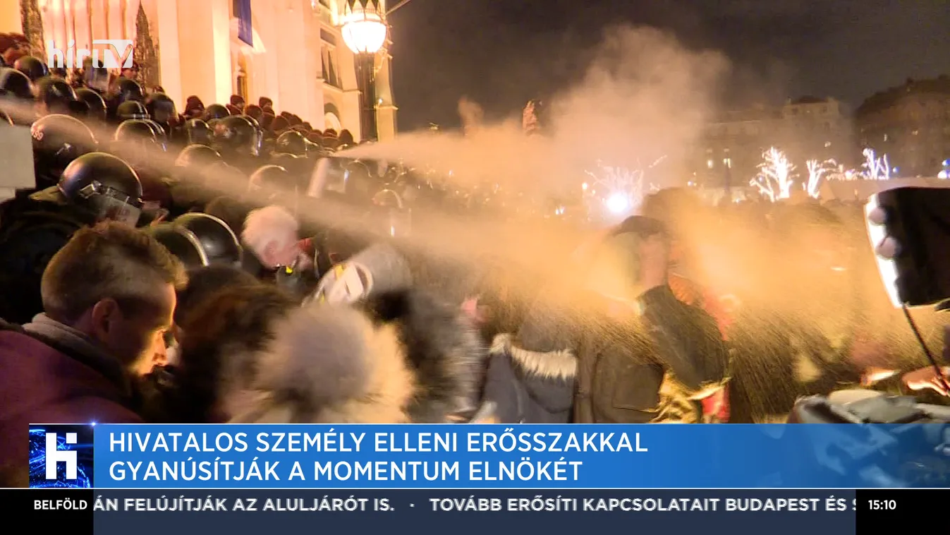 Hivatalos személy elleni erőszakkal gyanúsítják a Momentum elnökét