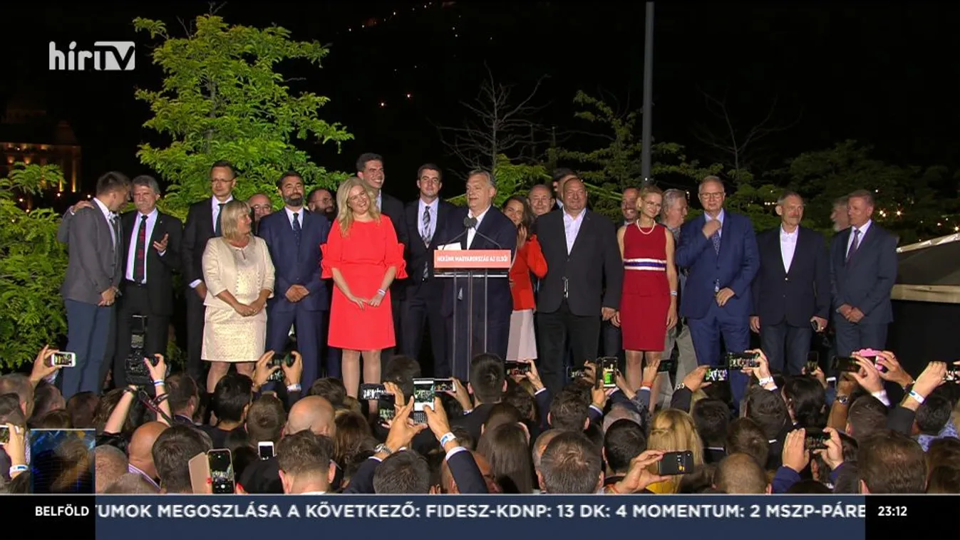 Orbán Viktor: Rekordrészvétel mellett rekordgyőzelmet arattunk