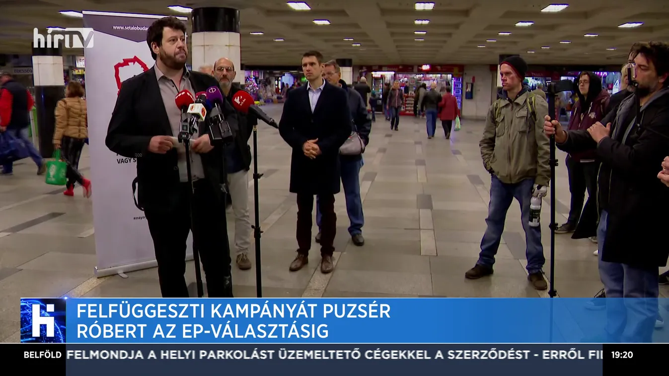 Puzsér Róbert felfüggeszti kampányát az EP-választásig