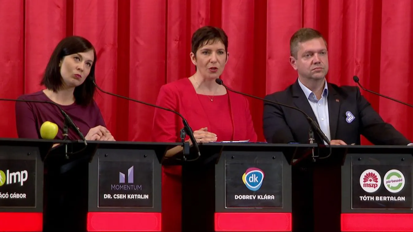 Ellenzéki pártok európai parlamenti listavezetői vitáztak Budapesten