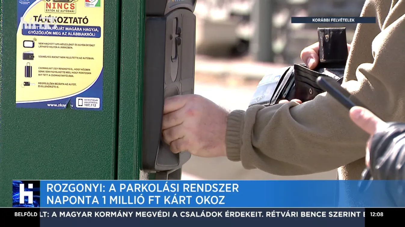 Rozgonyi: A parkolási rendszer naponta 1 millió forint kárt okoz