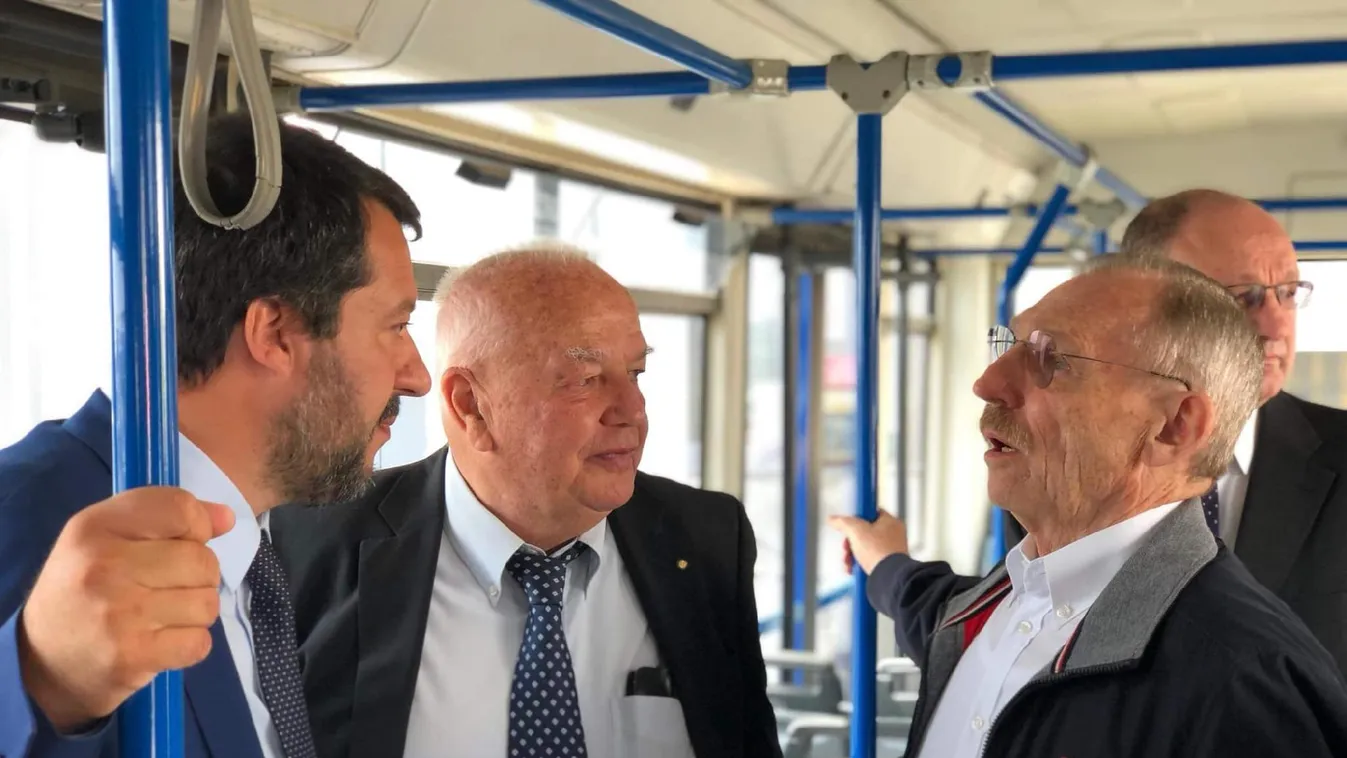 Megérkezett Matteo Salvini Budapestre