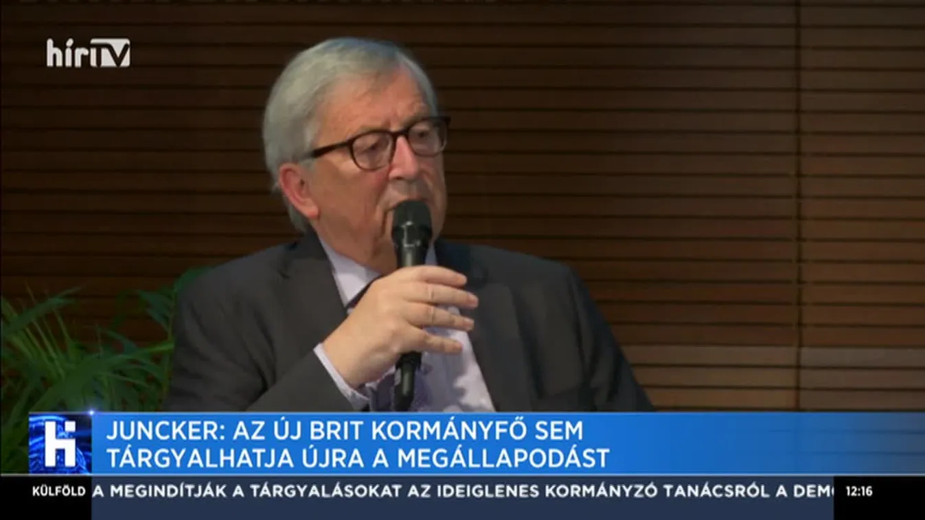 Juncker: Az új brit kormányfő sem tárgyalhatja újra a megállapodást