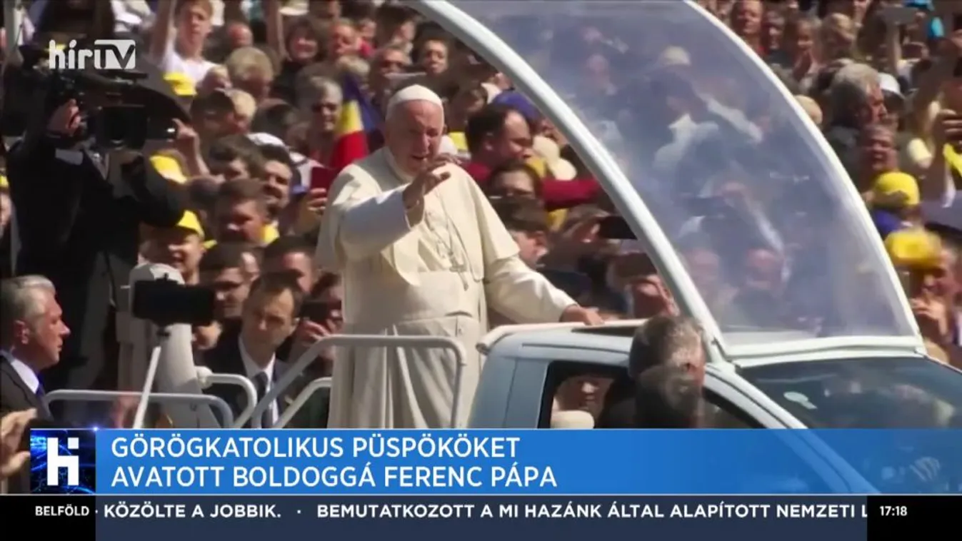 Görögkatolikus püspököket avatott boldoggá Ferenc pápa