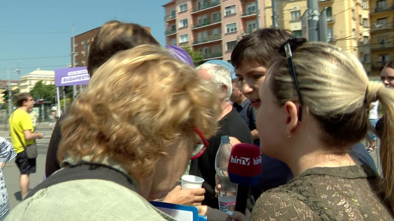 A DK aktivistái akadályozták a Hír TV stábjának munkáját