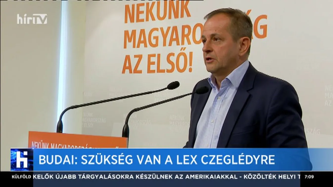 Budai: Szükség van a Lex Czeglédyre