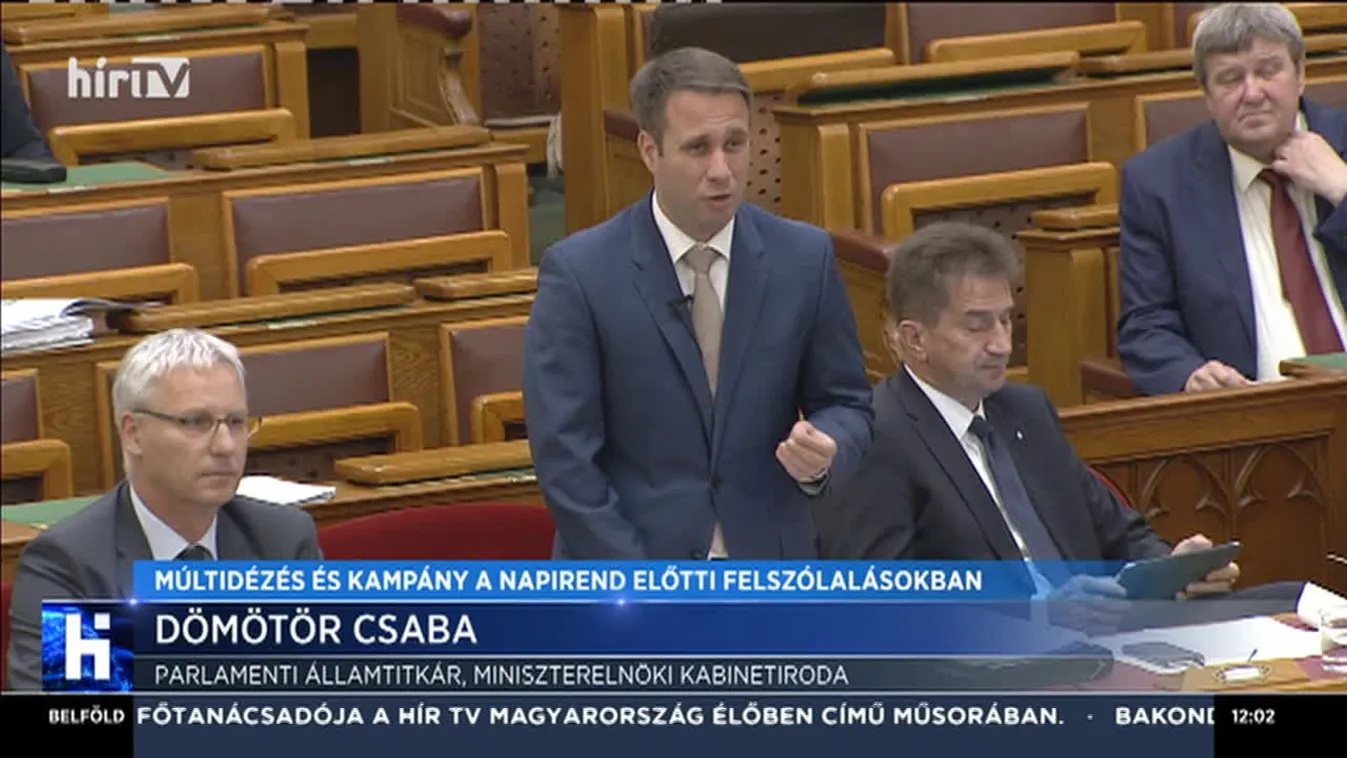 Múltidézés és kampány a napirend előtti felszólalásokban